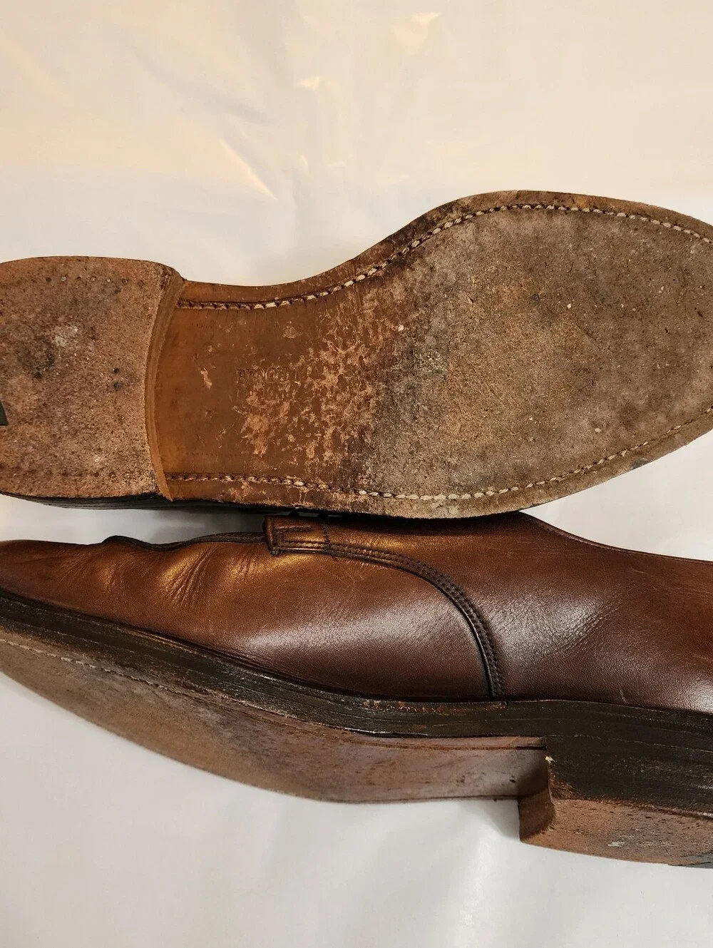 Grenson Splittoe Handcrafted Leather Dress Barney's New York 9D Brown England